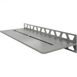 Schlüter-SHELF-W-S1 EB PURE Edelstahl gebürstet rechteckige Ablage, 300x115 mmm