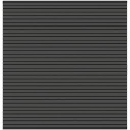 TraumGarten Sichtschutzzaun SYSTEM NEO PLATINUM Zaunset anthrazit WPC-Zaunfeld mit 12 ummantelten Profilen (15x2 cm), UV-beständig, kürzbar, mit Alu-Abschlussleisten