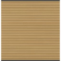TraumGarten Sichtschutzzaun SYSTEM NEO PLATINUM Zaunset lärche WPC-Zaunfeld mit 12 ummantelten Profilen (15x2 cm), UV-beständig, kürzbar, mit Alu-Abschlussleisten