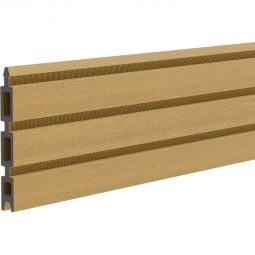 TraumGarten Sichtschutzzaun SYSTEM NEO PLATINUM Einzelprofil lärche WPC-Einzelprofil 15x2 cm, Länge 178,3 cm – ummantelt, kürzbar, UV-beständig, ideal für Zaun-Selbstbau