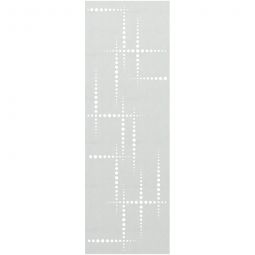 TraumGarten Sichtschutzzaun SYSTEM Designgitter PULS Silber 60x180 cm, stabiles Dekorgitter aus Edelstahl