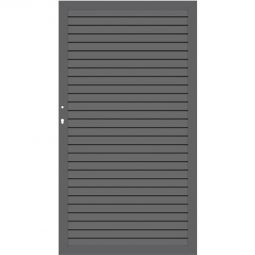 TraumGarten Sichtschutzzaun SYSTEM RHOMBUS Tor Anthrazit Aluminiumrahmen 66x40 mm, Rhombusprofile, 98x180 cm, stabil, wartungsarm, DIN rechts oder links, inkl. Beschlagsatz