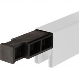 TraumGarten Sichtschutzzaun SYSTEM T-Verbinder für Senkrecht-Adapter für die senkrecht Montage der SYSTEM Profile, 100x35x27 mm