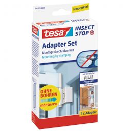 Tesa Fliegengitter Adapter-Set Türen Insektenschutz 3 Stück/Pack