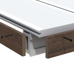 TraumGarten WPC Terrassendiele Abschlussleiste DREAMDECK PLATINUM Braun Maße: 10x60x2000mm