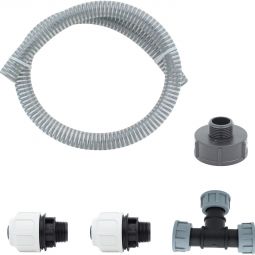 IBC Tankverbinderset Quick Erweiterung DN25 Zur Verbindung eines weiteren IBC Tanks per DN25 Schlauch mit S60x6 (DN50) IG Anschluss