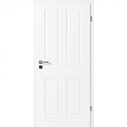 Kilsgaard Innentür Typ 20/04 Weiß lackiert Zimmertür hell ähnlich RAL 9010 mit Oberflächenfräsungen und hochwertiger Vollspaneinlage