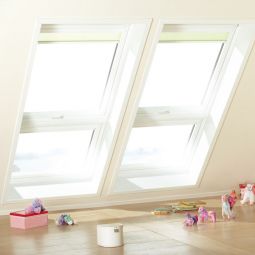 VELUX Dachfenster Lichtlösung QUARTETT Kunststoff THERMO weiß Fenster 2-fach Standard-Verglasung, ESG außen, VSG innen