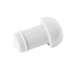 BLANKE Fliesenschiene Viertelkreis-Profil Außenecke Kunststoff Weiß 8mm für exakten Eckabschluss