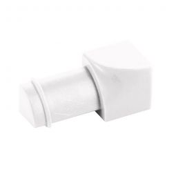 BLANKE Fliesenschiene Viertelkreis-Profil Innenecke Kunststoff Weiß 6mm für exakten Eckabschluss