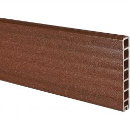 NATURinFORM WPC-Sichtschutzzaun DER EFFEKTIVE/DER FLEXIBLE Abschlussprofil kastanienbraun ohne Feder, mit dauerhaft eleganter Holzoptik, 175x15x2,4 cm