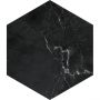 Wellker Fliesen Hexagon Stream Black glasiert matt Rundkante 51,5x25 cm Stärke 9 mm