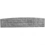 Beckers Betonzaun Standard Bogen-Motiv Romania 200x45x3,5 cm grau