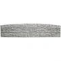 Beckers Betonzaun Standard Bogen-Motiv Fels 200x45x3,5 cm grau