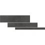 Wellker Bodenkombifliese Simply Beton Black glasiert matt rektifiziert 5/10/15x60 cm Stärke 9 mm
