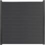 GroJa BasicLine schmal PVC-Steckzaun Sichtschutzzaun Anthrazitgrau Sichtschutz Steckzaun Lamellenzaun