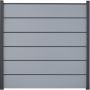 GroJa BasicLine Premium Steckzaun Sichtschutzzaun Silbergrau Sichtschutz Steckzaun Lamellenzaun