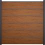 GroJa BasicLine Premium Steckzaun Sichtschutzzaun Golden Oak Sichtschutz Steckzaun Lamellenzaun