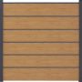 GroJa BasicLine Premium Steckzaun Sichtschutzzaun Asteiche Natur Sichtschutz Steckzaun Lamellenzaun