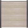 GroJa BasicLine schmal PVC-Steckzaun Sichtschutzzaun Sheffield Oak Sichtschutz Steckzaun Lamellenzaun