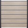 GroJa BasicLine Premium Steckzaun Sichtschutzzaun Sheffield Oak Sichtschutz Steckzaun Lamellenzaun