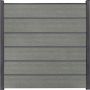 GroJa BasicLine Premium Steckzaun Sichtschutzzaun Grey Ash Cut Sichtschutz Steckzaun Lamellenzaun