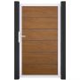 GroJa Einzeltor BasicLine Premium PVC-Steckzaun Golden Oak 