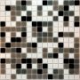 Glasmosaik Black Grey Brown White 32,6x32,6 cm Mosaikfliesen  4 mm