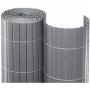 NOOR Sichtschutzmatte PVC silber Sichtschutzzaun
