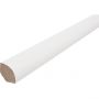 HARO Viertelstab weiß MDF-foliert 2400x14x14 mm Fußleisten