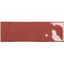 Wellker Wandfliese Nolita Rot glasiert glänzend Rundkante 6,5x20 cm Stärke 9 mm