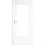 Kilsgaard Zimmertür mit Lichtausschnitt/Glas Weiß lackiert Lamikor Typ 43/LA Rundkante
