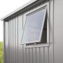 Biohort Fenster Gerätehaus Europa silber-metallic