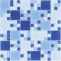 Glasmosaik Blau Mix 30x30 cm Mosaikfliesen