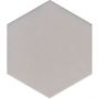 Wellker Fliesen Hexagon Solid Silver glasiert matt Rundkante 51,5x25 cm Stärke 9 mm