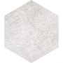 Wellker Fliesen Hexagon Fabric Silver glasiert matt Rundkante 51,5x25 cm Stärke 9 mm