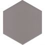 Wellker Fliesen Hexagon Solid Grey glasiert matt Rundkante 51,5x25 cm Stärke 9 mm