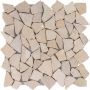 Natursteinmosaik Polymosaik Poly Tan 30,5x30,5 cm Mosaikfliesen