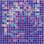Glasmosaik Perlmutt Dunkelblau 32,7x32,7 cm Mosaikfliesen 4 mm
