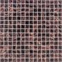Glasmosaik Kupfer Denkelbraun 32,7x32,7 cm Mosaikfliesen 4 mm