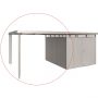 Biohort Seitendach Gerätehaus HighLine H2-H5 silber-metallic