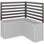 Biohort Rankgitter L-Form für Hochbeet und Pflanzbeet Belvedere dunkelgrau-metallic