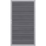 TraumGarten Sichtschutzzaun SYSTEM WPC Platinum Tor Grau/Silber