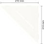 Schlüter-SHELF-E-S1 MBW PURE strukturbeschichtet brillantweiß matt