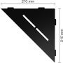 Schlüter-SHELF-E-S1 MGS PURE strukturbeschichtet graphitschwarz matt