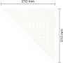 Schlüter-SHELF-E-S1 MBW SQUARE Alu strukturbeschichtet brillantweiß matt
