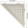 Schlüter-SHELF-E-S1 TSC SQUARE Alu strukturbeschichtet creme