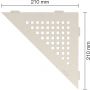 Schlüter-SHELF-E-S1 TSI SQUARE strukturbeschichtet elfenbein