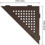 Schlüter-SHELF-E-S1 TSOB SQUARE strukturbeschichtet bronze