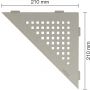 Schlüter-SHELF-E-S1 TSSG SQUARE strukturbeschichtet steingrau